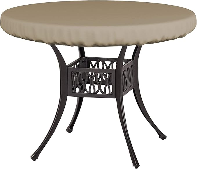 Covers & All Round Table Top Cover, 12 Oz Waterproof UV & Weather Resistant Patio Table Cover, Outdoor Table Cover for Patio Outdoor Furniture & Coffee Table (41" Dia x 4" H Inches, Beige)