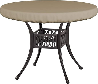 Covers & All Round Table Top Cover, 12 Oz Waterproof UV & Weather Resistant Patio Table Cover, Outdoor Table Cover for Patio Outdoor Furniture & Coffee Table (36" Dia x 4" H Inches, Beige)