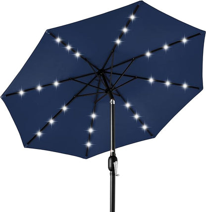 Best Choice Products 10ft Solar Polyester LED Lighted Patio Umbrella w/Tilt by Unknown