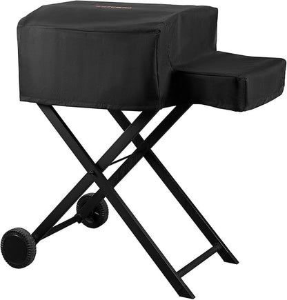 Grill Cover for Onlyfire Grills with Cart and Side Table GS308 GS310 GS342 GS343, Waterproof Grill Cover, Rip-Proof and Anti-UV Barbecue Gas Stove Cover, Black CV701