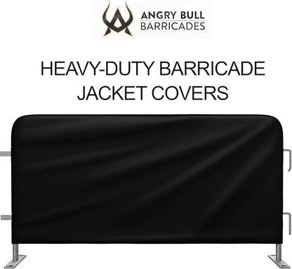 Heavy Duty Portable Crowd Control 8ft Barricade Jacket Cover - Angry Bull Barricades