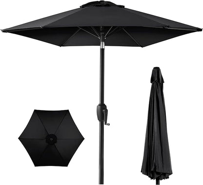 Best Choice Products 7.5ft Heavy-Duty Round Outdoor Market Table Patio Umbrella by Unknown