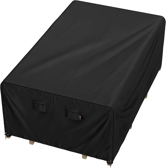 iBirdie Outdoor Patio Furniture Set Covers 84 x 56 inch fit 4 x 7 ft, 56, 54, 52 inch Wide, 84, 82, 80 inch Long Outside Dining Table and Chairs, Waterproof Weatherproof Cover, Heavy Duty 600D