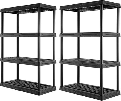 CENTREX 4-Tier Heavy Duty Plastic Storage Shelves by Unknown