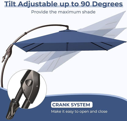 Grand patio 10x10 FT Cantilever Square Umbrella - Image 4