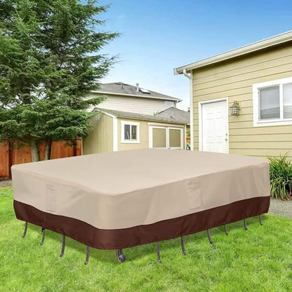 Vailge Waterproof Patio Furniture Set Cover with Padded Handles, Patio/Outdoor Table Cover, Patio/Outdoor Dining Square Table Chairs Cover