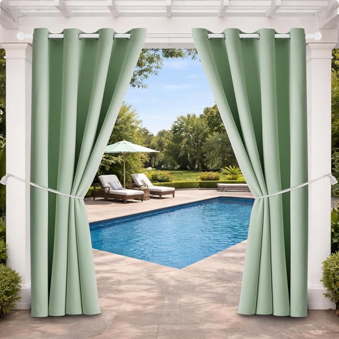 DIVA EN CAMINO DEC Outdoor Patio Curtain Waterproof Darkening Thermal Insulated by DivaenCamino