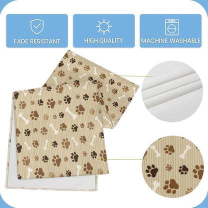 Pet Paws Table Runner Kitchen Dining Table Runner 13*120in Table Center Decor for Indoor Outdoor Home Holiday Party