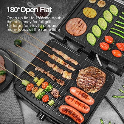 OSTBA Panini Press Grill, 4-Slice Sandwich Maker - Image 6