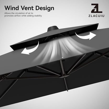 10x13FT Cantilever Outdoor Patio Umbrellas - Image 5