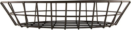 G.E.T. 4-30188 12" x 8.25" Oval Basket, 2" Clipper Mill, Iron Powder Coated