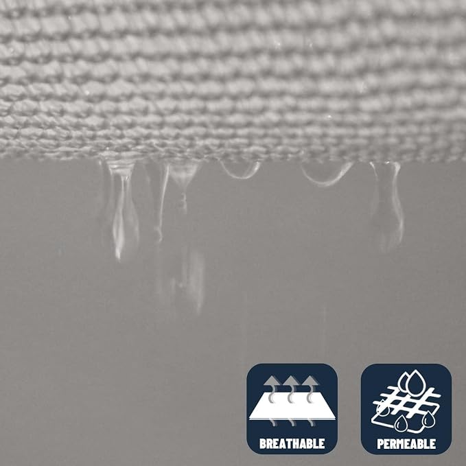 SUNNY GUARD Custom Size 4'x10' Silver Grey Sun Shade Sail Rectangle UV Block - Image 5