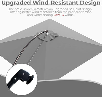 Grand patio 10x10 FT Cantilever Square Umbrella - Image 3