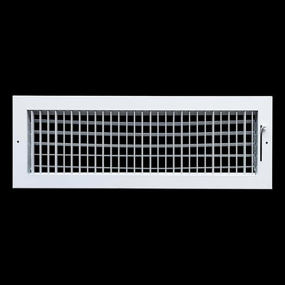 Fits 20x6 Duct Opening Steel Adjustable Air Supply Grille by Handua | Register Vent Cover Grill for Sidewall and Ceiling | White | Outer Dimensions: 21.75" X 7.75"