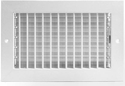 Adjustable AIR Supply Diffuser - HVAC Vent Cover Sidewall or Ceiling Adjustable AIR Supply Diffuser - HVAC Vent Cover Sidewall or Ceiling - Grille Register - High Airflow… (8"w X 6"h