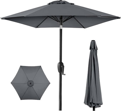 Best Choice Products 7.5ft Heavy-Duty Round Outdoor Market Table Patio Umbrella by Unknown