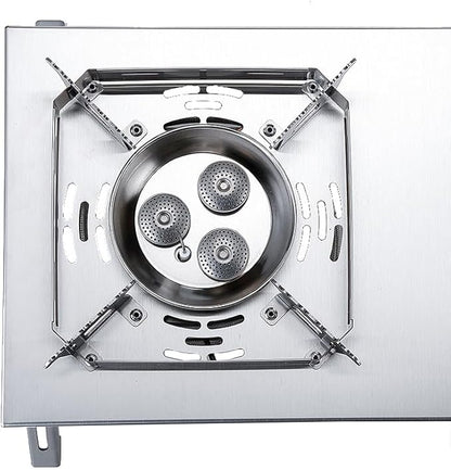 Wild Journey IGT Slammer Folding Gas Barbecue Grill BBQ Home Outdoor Vacation Travel Camping Stainless Steel Kitchenware Stove (IGT Gas Stove（Primary Color）)