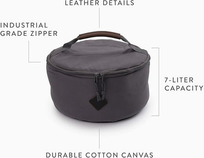 Barebones Padded Utility Storage Bag – 7L Durable Canvas Storage for Camping Gear, Lanterns, Tableware – Zipped Top, Padded Walls, Shoulder Strap, and Multiple Compartments for Travel or Outdoor Use