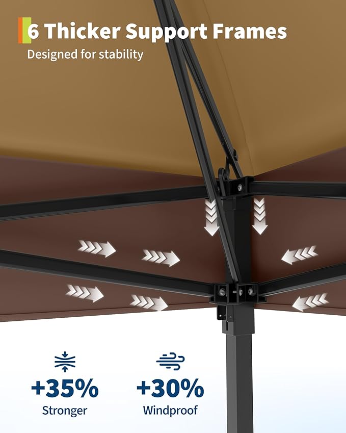 Garvee 12x12FT Pop Up Gazebo - Image 6