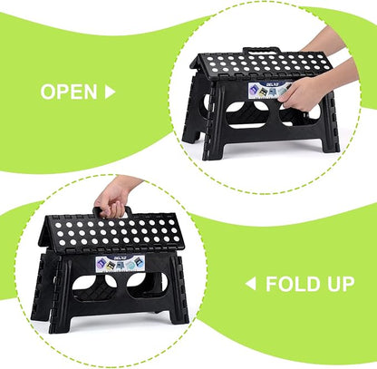 Delxo Folding Step Stool 9 inch, 300Lbs Extra Wide Step Stool - Image 8