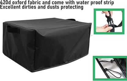 Yosoo Health Gear Gas Pizza Oven Cover, 420D Oxford Fabric with Water Proof Strip and Adjustable Buckle Straps, for 90347 Gas Pizza Oven, Windproof with Drawstring and Handles