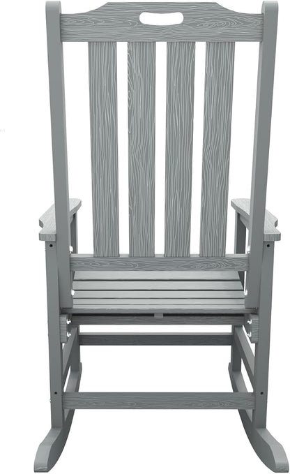 THOEOE Outdoor Rocking Chairs Set of 8, Oversized Patio Rocking Chair | HDPE - Image 10