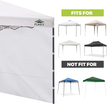 Instant 3pcs Canopy Sidewalls for 12x12 Pop Up Canopy Tent, 300D Waterproof Material for Outdoor Events, Vendor Booths, and Privacy (Sidewalls Only, Canopy Not Included)(White, 12x12ft-3pcs)