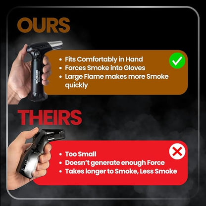 Smokeshow Cocktail Smoker Bundle with Kitchen Torch, One Flavor of Wood Chips Apple (No Butane Included)
