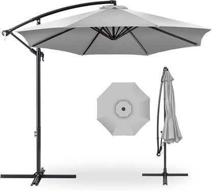 Best Choice Products 10ft Offset Cantilever Hanging Market Patio Umbrella by Unknown