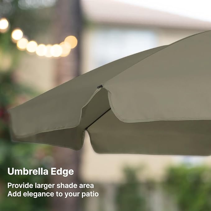 AMMSUN Patio Umbrella, 6.5 ft Outdoor Table Umbrella - Image 4