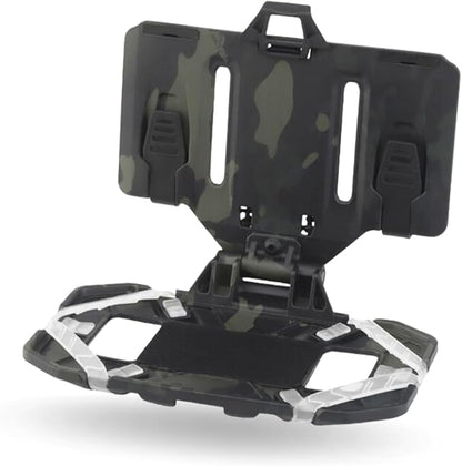 Let Me Be Tactical Plate Carrier Molle Phone Carrier Vest Attachments, Outdoor Universal Foldable Phone Chest Holder, Chest Rig Mount Navigation Board for 4.7"-6.7" Screen (FoldPanel-BCP)