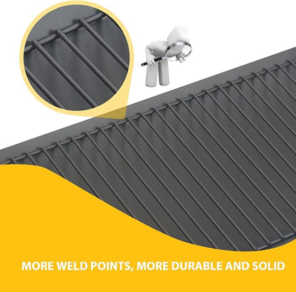 20inch Charcoal Ash Pan Replacement Parts for Char Griller 5050 5072 5650 2123 2223 2823 Grill Tray Chargriller 200157 BBQ Accessories with 2 Fire Grate Hangers