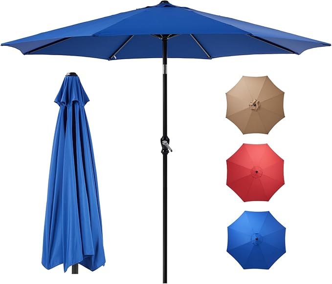 OLIXIS 9ft Patio Table Umbrella, Outdoor Patio Umbrella by OLIXIS