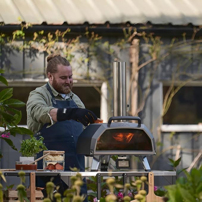 Ooni Karu 2 Pro Pizza Oven Essentials Bundle - Includes Ooni Karu 2 Pro Cover, Gas Burner, Turning Peel and 14" Pizza Peel