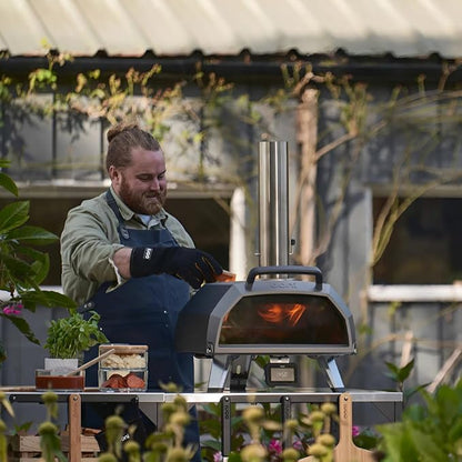 Ooni Karu 2 Pro Pizza Oven Essentials Bundle - Includes Ooni Karu 2 Pro Cover, Gas Burner, Turning Peel and 14" Pizza Peel