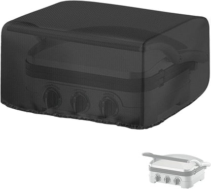 Panini Press Cover for Cuisinart Panini Press GR-4NP1, Waterproof Sandwich Maker Cover Indoor Grill 5-in-1 Stainless Steel Griddler Covers - 14" L×13" W×7" H, Black