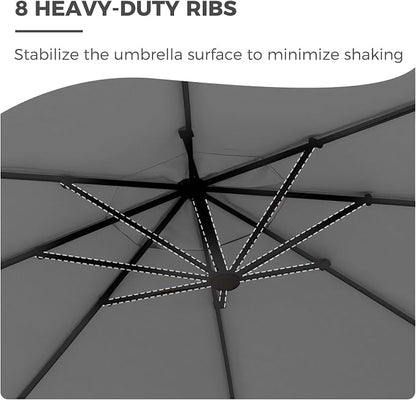 Grand patio 10x10 FT Large Cantilever Square Umbrella - Image 7