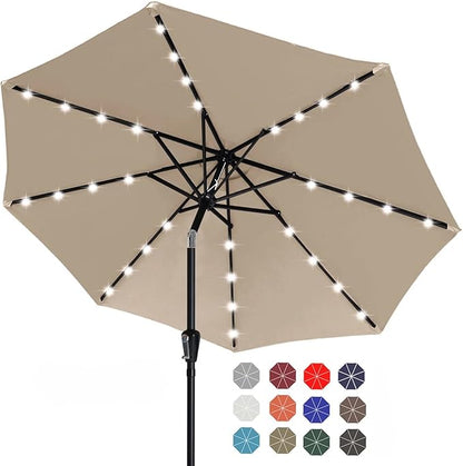 ABCCANOPY Solar Led Patio Umbrella by ABCCANOPY