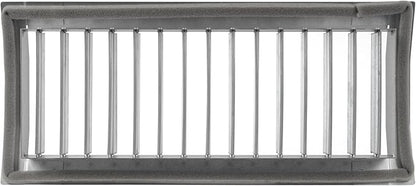 Repa Market 13" x 5" Inch Air Exhaust Grille for Round Ducts - Adjustable Louvre Blade - Galvanized Air Supply Vent Cover - Side Fit Round Surface Canal Ducting from 9.84" to 35.43" Inches