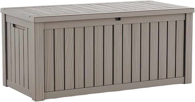 150 Gallon Resin Deck Box, Package Delivery Box by LAUSAINTHOME