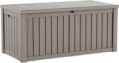 150 Gallon Resin Deck Box, Package Delivery Box by LAUSAINTHOME