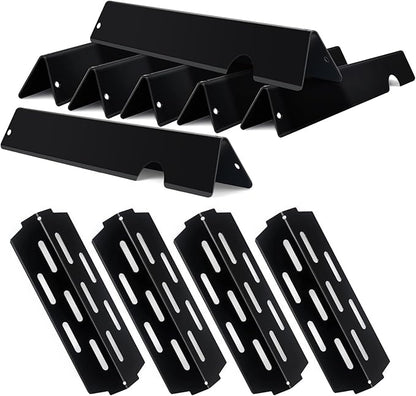 Grill Flavorizer Bars for Weber Genesis II E-410, S-410, LX E-440, S-440, Weber Genesis 2 66041, 66033, 66796, Heat Deflectors BBQ Grill Heat Plate, 17" Porcelain Steel Grill Flavor Bars
