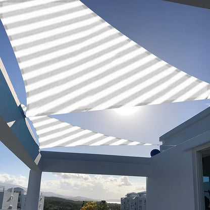 SUNNY GUARD 16' x 16' x 16' Triangle Shade Sail 95% UV Block Outdoor Canopy | by SUNNYGUARD