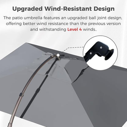Grand patio 9x12 FT Large Cantilever Umbrella - Image 4