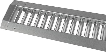 Repa Market 21" x 3" Inch Air Grille for Round Spiral Ducts - Adjustable Single Louvre Blade - Galvanized Ventilation Cover - Side Fit Round Surface Canal Ducting from 7" to 15.75" Inches