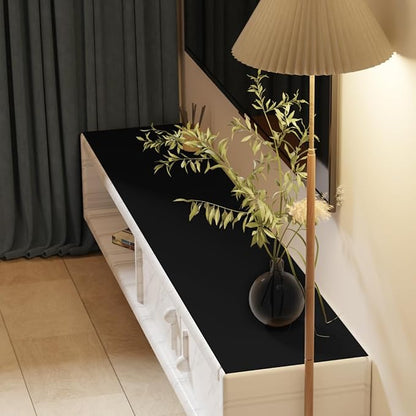 Dresser Top Cover - Can Be Used On Both Sides Waterproof and Easy to Clean Good Flatness Used for Dresser Table(Black+Gray 10x42)
