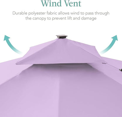 Best Choice Products 10x10ft Cantilever Patio Umbrella w/Base Included - Image 6