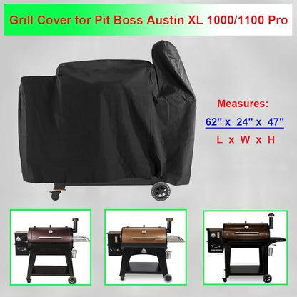 Grill Cover for Pit Boss Austin XL, Rancher XL 1000S 1000SC 1000SQ 1000SC2 1000/1100/1150 Pro Series Wood Pellet Grill, Smoker Cover for Pitboss 1000D3 1000T4 PB1100PS1 Heavy Duty Outdoor
