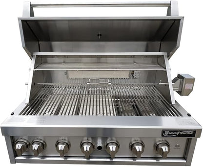 Barbeques Galore Grand Turbo 40-inch 6-Burner Built-in BBQ Gas Grill - Natural Gas