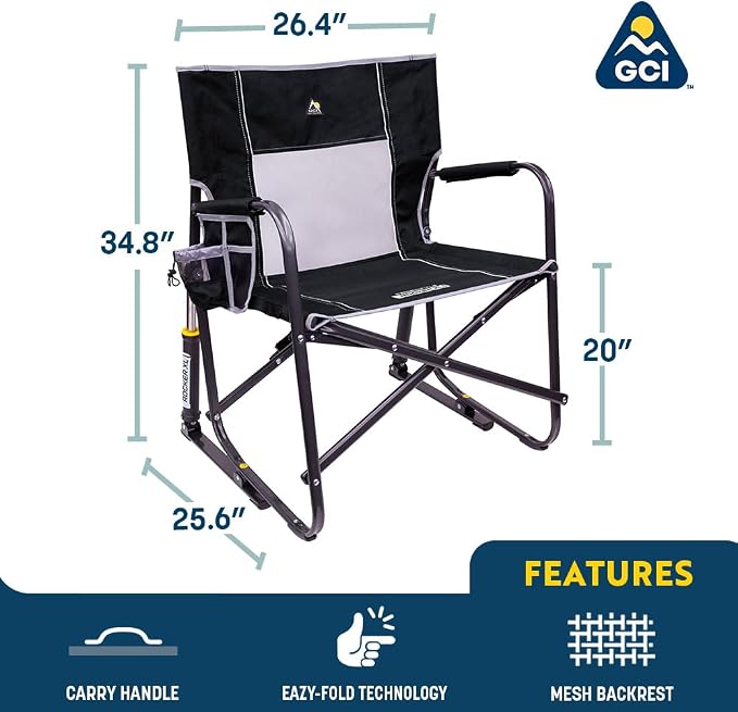 GCI Outdoor Freestyle Rocker XL Camping Chair - Image 2